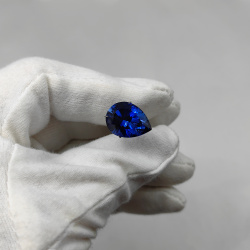 Сапфир выращенный, груша 12*16 мм