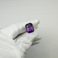 Аметист октагон, 12*16 мм