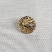 Раухтопаз, фантазийная огранка, круг, 17 мм