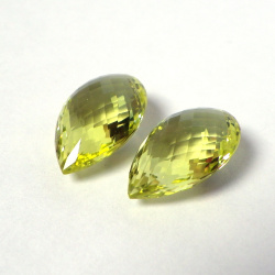 Цитрин, груша 11*18 мм