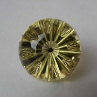 Цитрин, круг, 21 мм