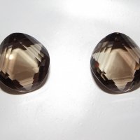 Раухтопаз, круг Звезда Давида 16 мм