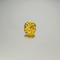 Цитрин медовый, кушон фантазийный 13*13 мм