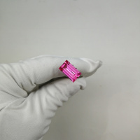 Рубин выращенный, багет 10*17 мм