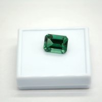 Кварц выращенный зеленый, октагон, 16*12 мм