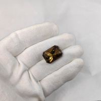 Раухтопаз, октагон 21*15 мм