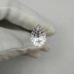 Горный хрусталь, груша фантазийная, 12*16 мм