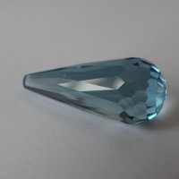 Топаз голубой, бриолет, 10.5*24 мм