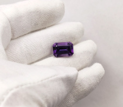 Аметист октагон 10*14 мм