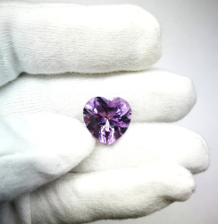 Аметист, сердце 16*16 мм