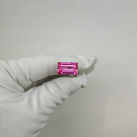 Рубин выращенный, багет 10*17 мм