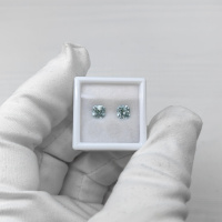 Аквамарин октагон 5*5 мм, пара