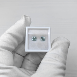 Аквамарин октагон 5*5 мм, пара