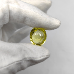 Цитрин, овал, 16.5*19 мм