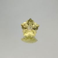 Цитрин, фантазийная огранка Цветок матовый, 12 мм