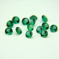 Изумруд гидротермальный, круг, 4 мм