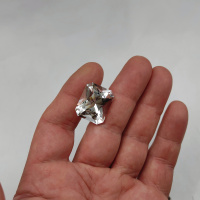 Горный хрусталь, октагон, 20*17 мм