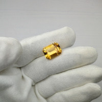 Цитрин медовый октагон 12*16 мм