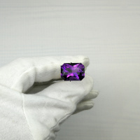 Аметист октагон, 12*16 мм