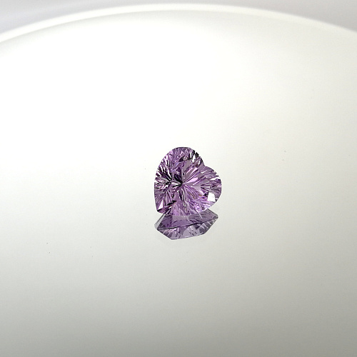 Аметист, сердце фантазийное 15*15 мм
