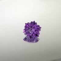 Аметист, цветок, фантазийная огранка, 18*18 мм