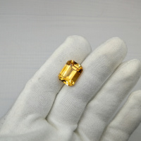 Цитрин медовый октагон 12*16 мм