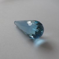 Топаз голубой, бриолет, 10.5*24 мм