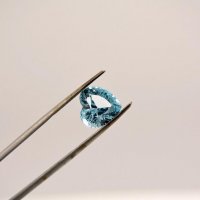 Топаз голубой, сердце, 11*11 мм