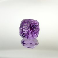 Аметист, антик, фантазийная огранка, 17*17 мм
