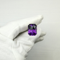 Аметист октагон, 12*16 мм