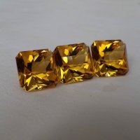 Цитрин выращенный, октагон 12*12 мм