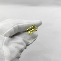 Цитрин, багет ступенчатый, 10*15 мм