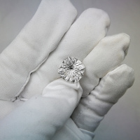 Топаз бесцветный кушон фантазийный 14*14 мм