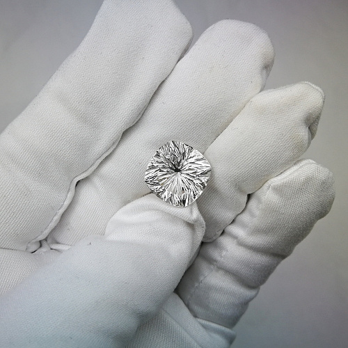 Топаз бесцветный кушон фантазийный 14*14 мм