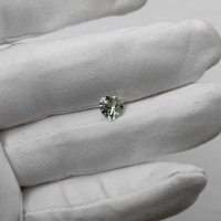 Аквамарин сердце 7*7 мм