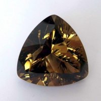 Раухтопаз, триллион Лотос 27*27 мм