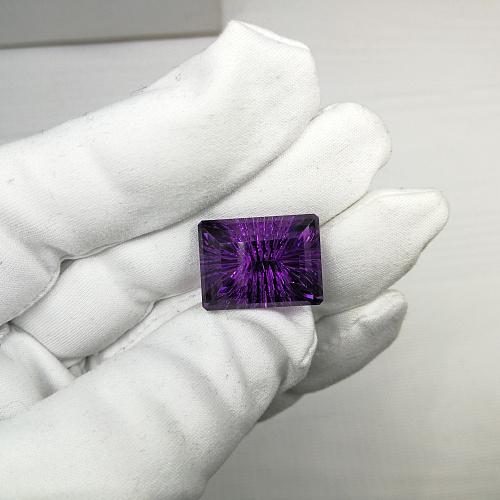 Аметист багет фантазийный 20*15 мм