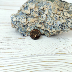 Раухтопаз круг 18 мм