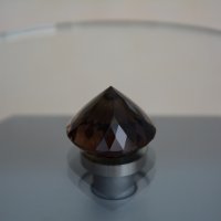 Раухтопаз, круг 25 мм