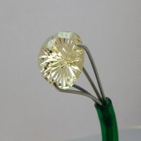 Цитрин, круг, 20 мм