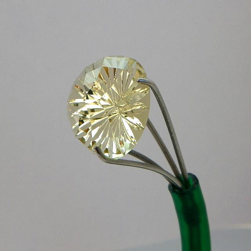 Цитрин, круг, 20 мм