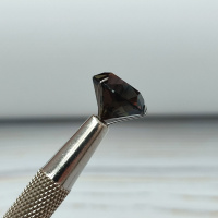 Раухтопаз, круг, 12 мм