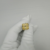 Цитрин медовый светлый, октагон фантазийный 12*12 мм