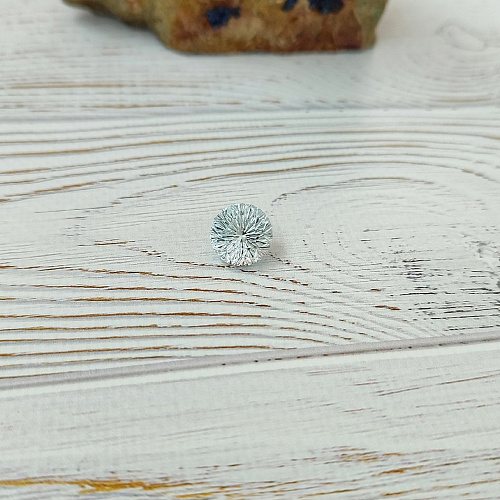 Топаз светло-голубой круг фантазийный 12 мм