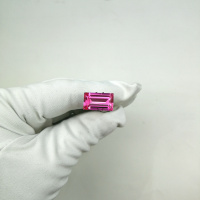 Рубин выращенный, багет 10*17 мм