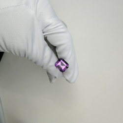 Аметист октагон 12*14 мм