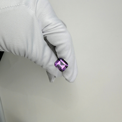 Аметист октагон 12*14 мм