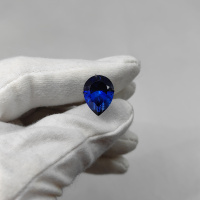 Сапфир выращенный, груша 12*16 мм