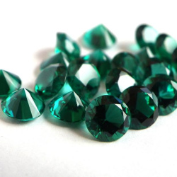 Изумруд гидротермальный, круг 9.0 мм