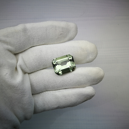 Празиолит октагон 20*16 мм